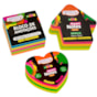 Kit Bloco de Anotações Neon Quadrado Seta Coração 650 folhas