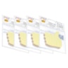 Kit Bloco de Anotações Positivo Tom Pastel 70x70mm 400 folhas