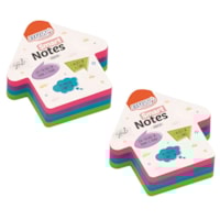 Kit Bloco de Anotações Seta Colori Smart Notes 70x70mm 400 fls