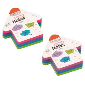 Kit Bloco de Anotações Seta Colori Smart Notes 70x70mm 400 fls
