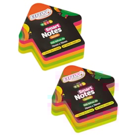 Kit Bloco de Anotações Seta Neon Smart Notes 70x70mm 400 fls