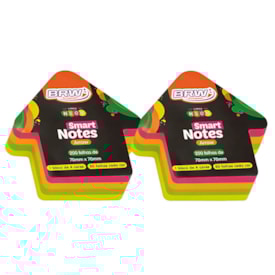 Kit Bloco de Anotações Seta Neon Smart Notes 70x70mm 400 fls