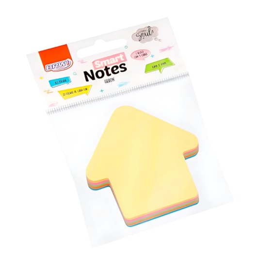 Kit Bloco de Anotações Seta Tom Pastel 70x70mm 400 folhas