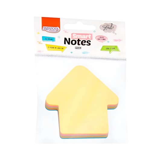 Kit Bloco de Anotações Seta Tom Pastel 70x70mm 400 folhas