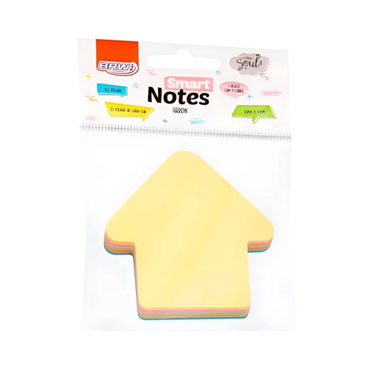 Kit Bloco de Anotações Seta Tom Pastel 70x70mm 400 folhas