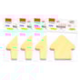 Kit Bloco de Anotações Seta Tom Pastel 70x70mm 400 folhas