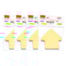 Kit Bloco de Anotações Seta Tom Pastel 70x70mm 400 folhas