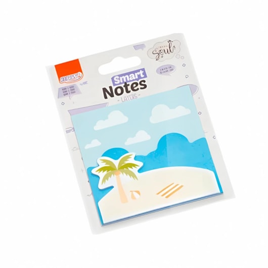 Kit Bloco de Anotações Smart Notes Praia 3 Layers 240 folhas