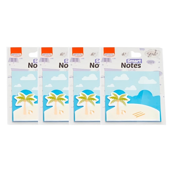 Kit Bloco de Anotações Smart Notes Praia 3 Layers 240 folhas
