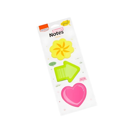 Kit Bloco de Anotações Tokens Flor 70x70mm 300 folhas