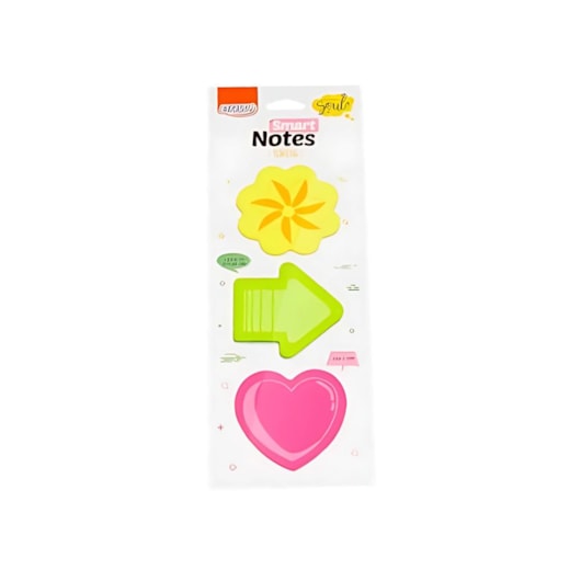 Kit Bloco de Anotações Tokens Flor 70x70mm 300 folhas