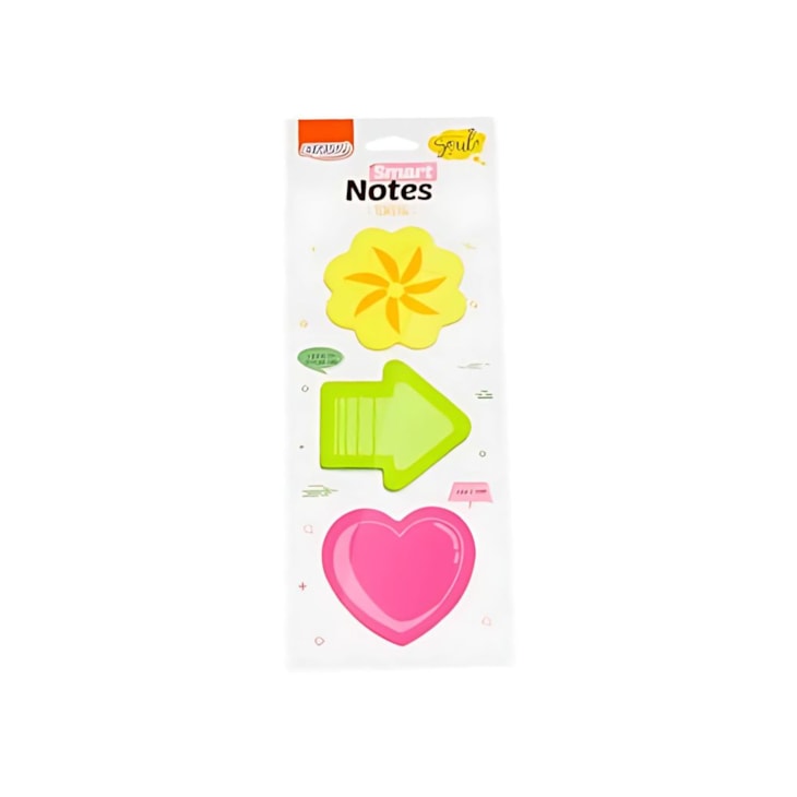 Kit Bloco de Anotações Tokens Flor 70x70mm 300 folhas