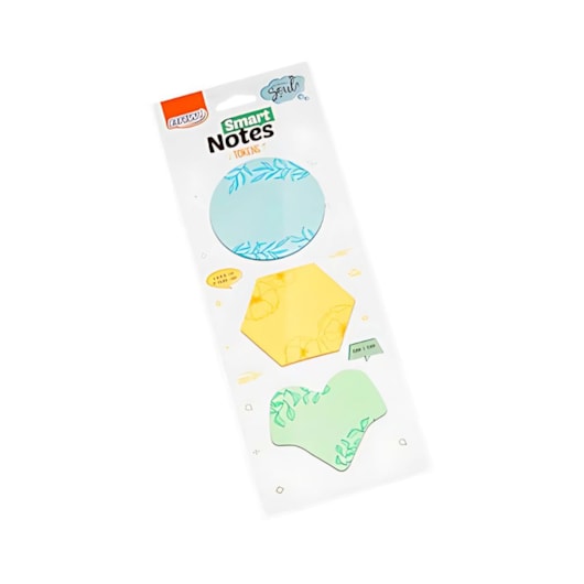 Kit Bloco de Anotações Tokens Geome Smart Notes 70x70mm 300 fls