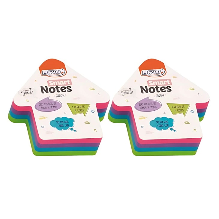 Kit Bloquinho Anotações Seta Colori Smart 70x70mm 400fls