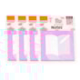 Kit Bloquinho de Anotações 75x75mm 2 em 1 4un com 30fls cada