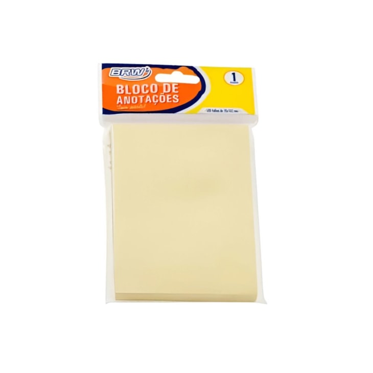 Kit Bloquinho de Anotações Amarelo 76x102mm 4 pct com 100fls