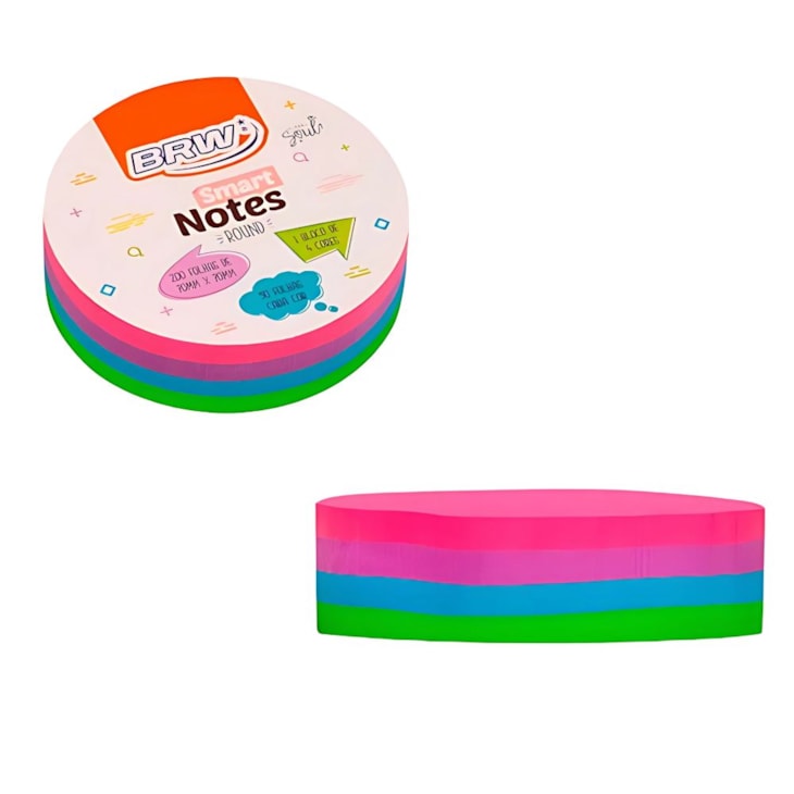 Kit Bloquinho de Anotações Colori Smart Notes 70x70mm 400fls