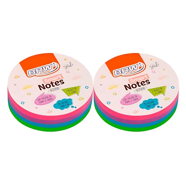 Kit Bloquinho de Anotações Colori Smart Notes 70x70mm 400fls