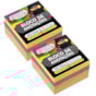 Kit Bloquinho de Anotações de 4 Cores Neon 76x76mm 800fls