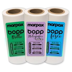Kit Bopp Holográfico A4 + Bopp Brilho + Bopp Fosco 100m