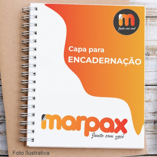 Kit Capa encadernação A4 - Preta Couro + Cristal Line 1000un