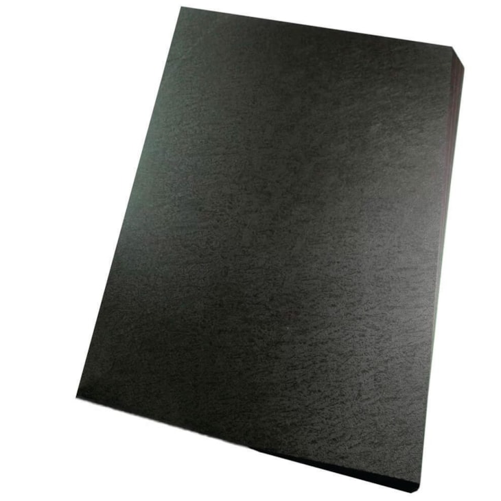 Kit Capa encadernação A4 - Preta Couro + Cristal Line 100un