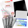 Kit Capa Offset A4 90g + Capa Couro e Cristal Line + Espiral
