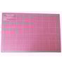 Kit Cartonagem Base de Corte Rosa + Régua + Espátula + Estilete