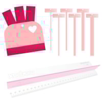 Kit Cartonagem Régua com proteção + Espátula + Gabarito T