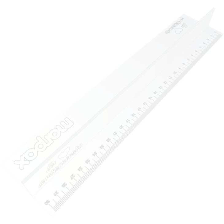 Kit Cartonagem Régua com proteção + Espátula + Gabarito T MDF