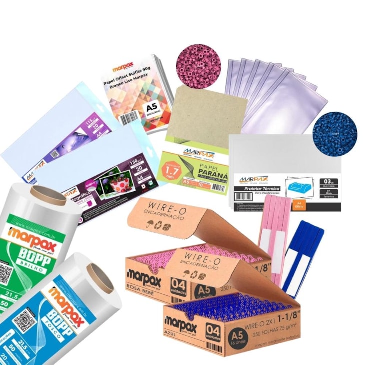 Kit Completo para Encadernação de Agendas e Insumos Marpax