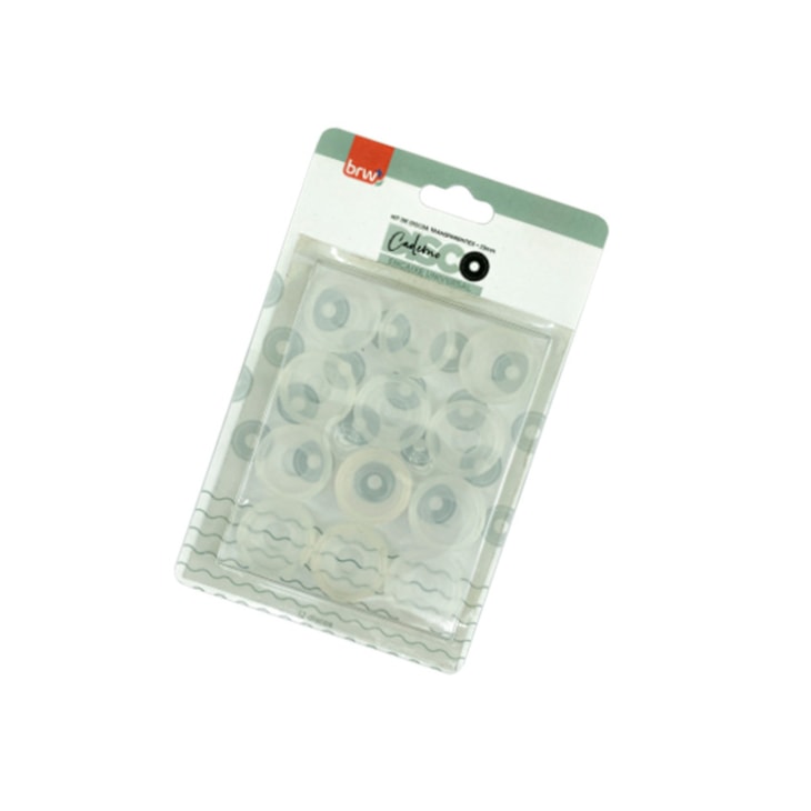 Kit de Disco Transparente 2,5 cm para Caderno Brw