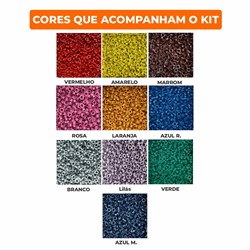 Kit de Ilhós Coloridos de Alumínio N° 54 Marpax 1000 unidades