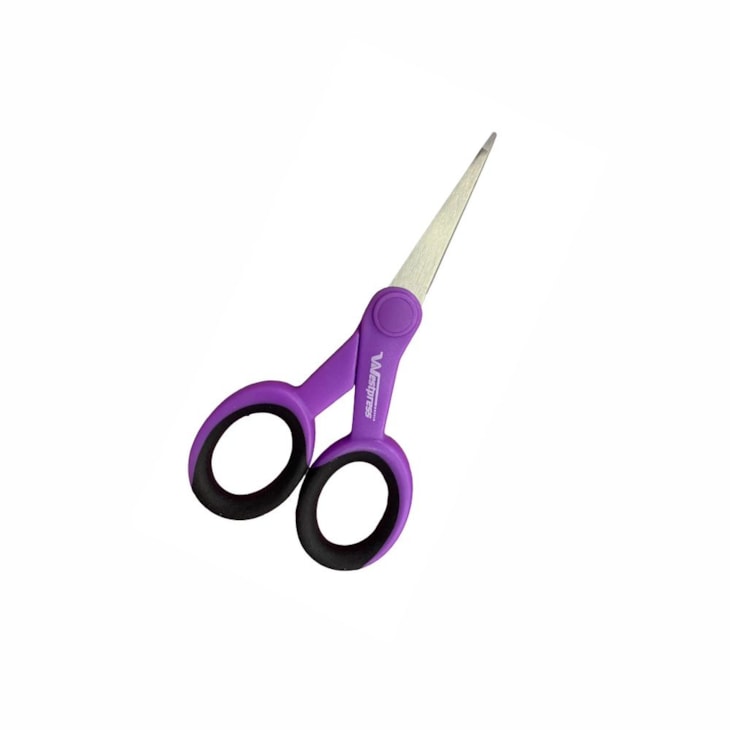 Kit de Tesouras Roxas para artesanato Com 04 Peças