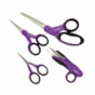 Kit de Tesouras Roxas para artesanato Com 04 Peças