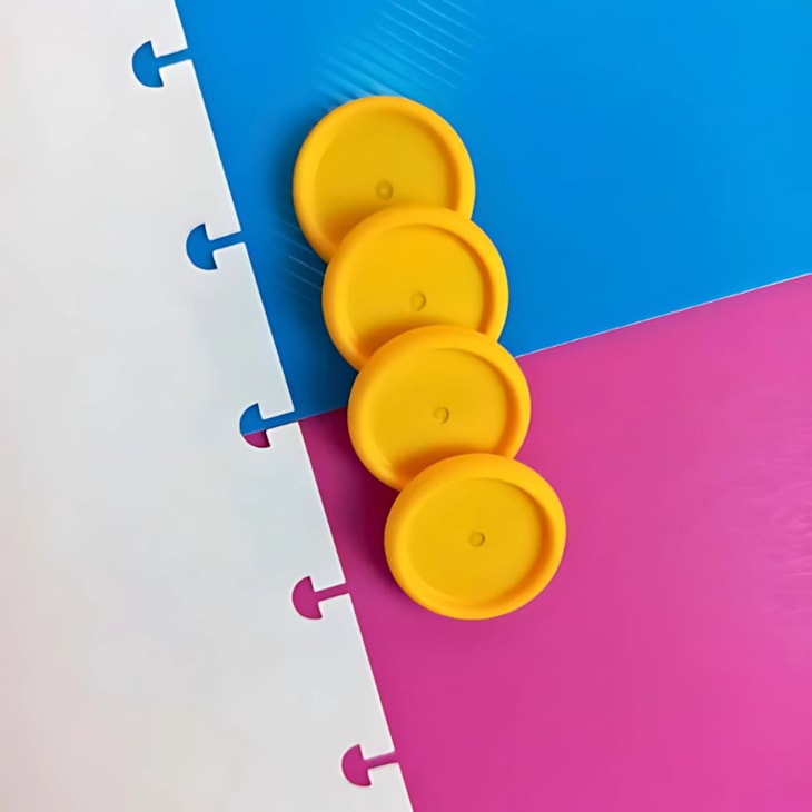 Kit Disco Inteligente Amarelo + Divisórias e Subcapa Amarelo