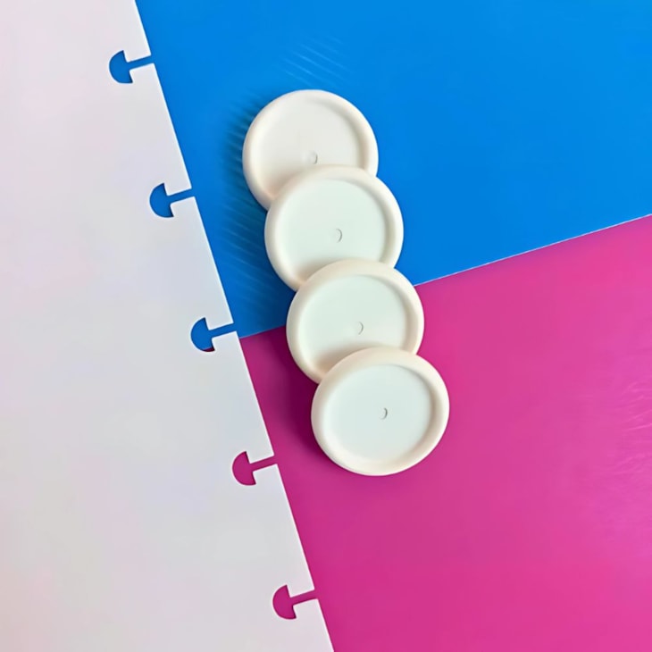 Kit Disco Inteligente Branco + Divisórias e Subcapas Lilás