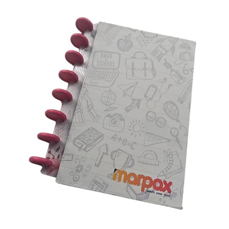 Kit Disco Inteligente Rosa 31mm p/ Caderno Marpax com 60un