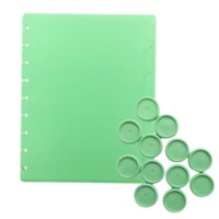 Kit Disco Inteligente Verde + Divisórias e Subcapas Verde