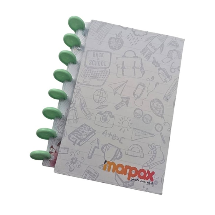 Kit Disco Inteligente Verde Menta 31mm P/ Caderno Marpax 120un
