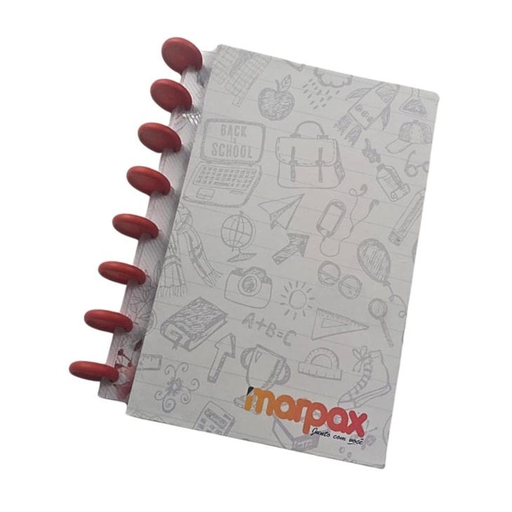 Kit Disco Inteligente Vermelho 31mm P/ Caderno Marpax 60un
