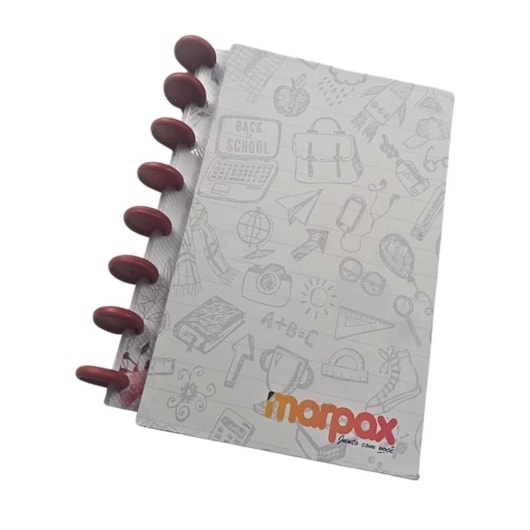 Kit Disco Inteligente Vinho 31mm P/ Caderno Marpax 60un