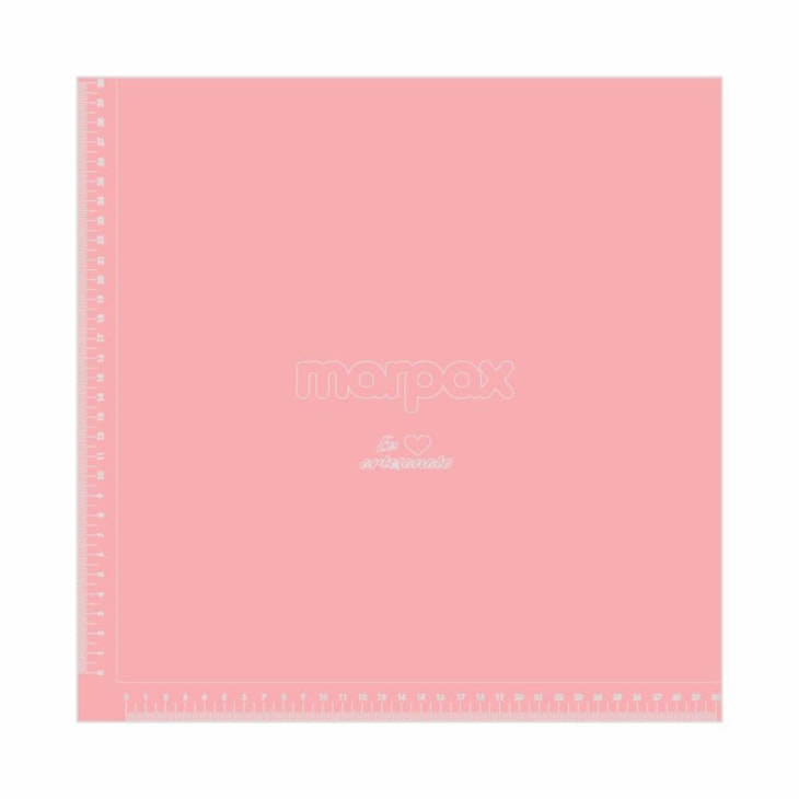 Kit Dobra Folha 30cmx30cm C/ Gabarito Rosa Acrílico Marpax