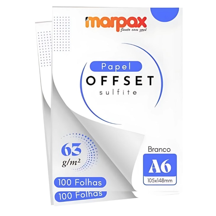 Kit Encadernação 63g Offset A6 Liso + Papel Holler + Wire-O