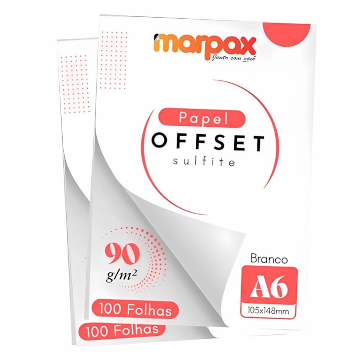 Kit encadernação 90g Offset A6 + Papel holler + wire-o