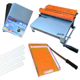 Kit Encadernação com wire-o passo 2x1 - Iniciante