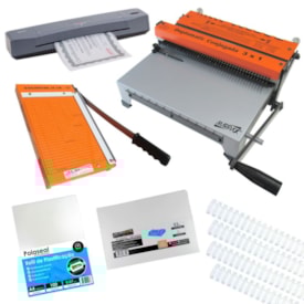 Kit Encadernação com wire-o passo 3x1 - Básico - 110v