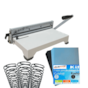 Kit Encadernação Encadernadora PEX-15 + 100 Capas e Espirais