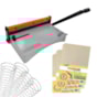 Kit Encadernação Espiramatic + Cartonagem e Espiral Metal Branco Marpax