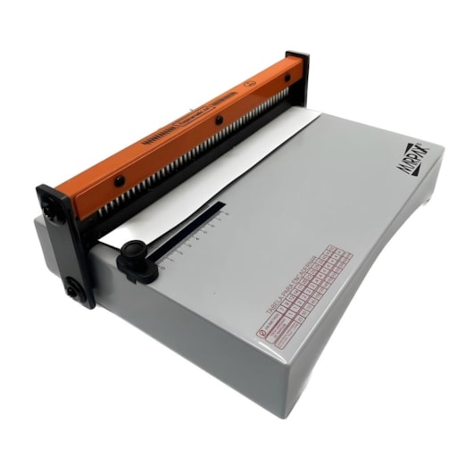 Kit Encadernação Espiramatic + Cartonagem e Espiral Metal Branco Marpax